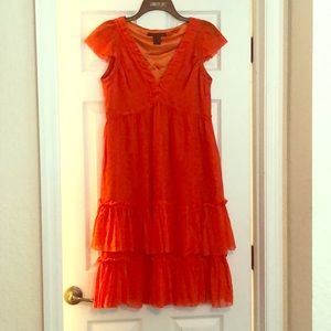 Very pretty fiery red dress by Marc Jacobs size 10